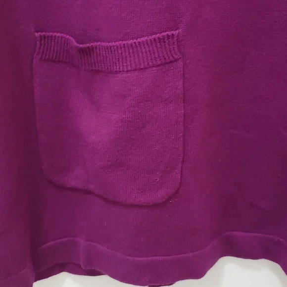 Tunic Sweater Medium Weight Cotton Blend Denim & Co - Picture 2 of 9